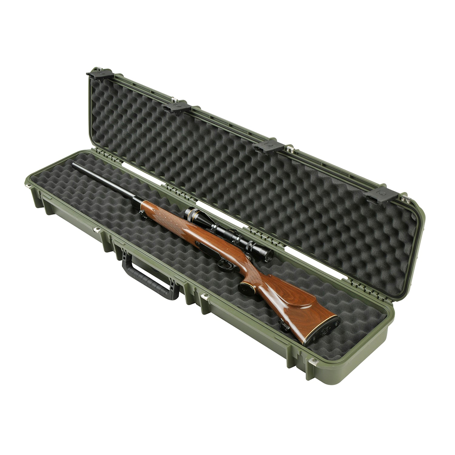 SKB Cases iSeries Hard Exterior Waterproof Utility Rifle Case, Green (Open Box) - VMInnovations