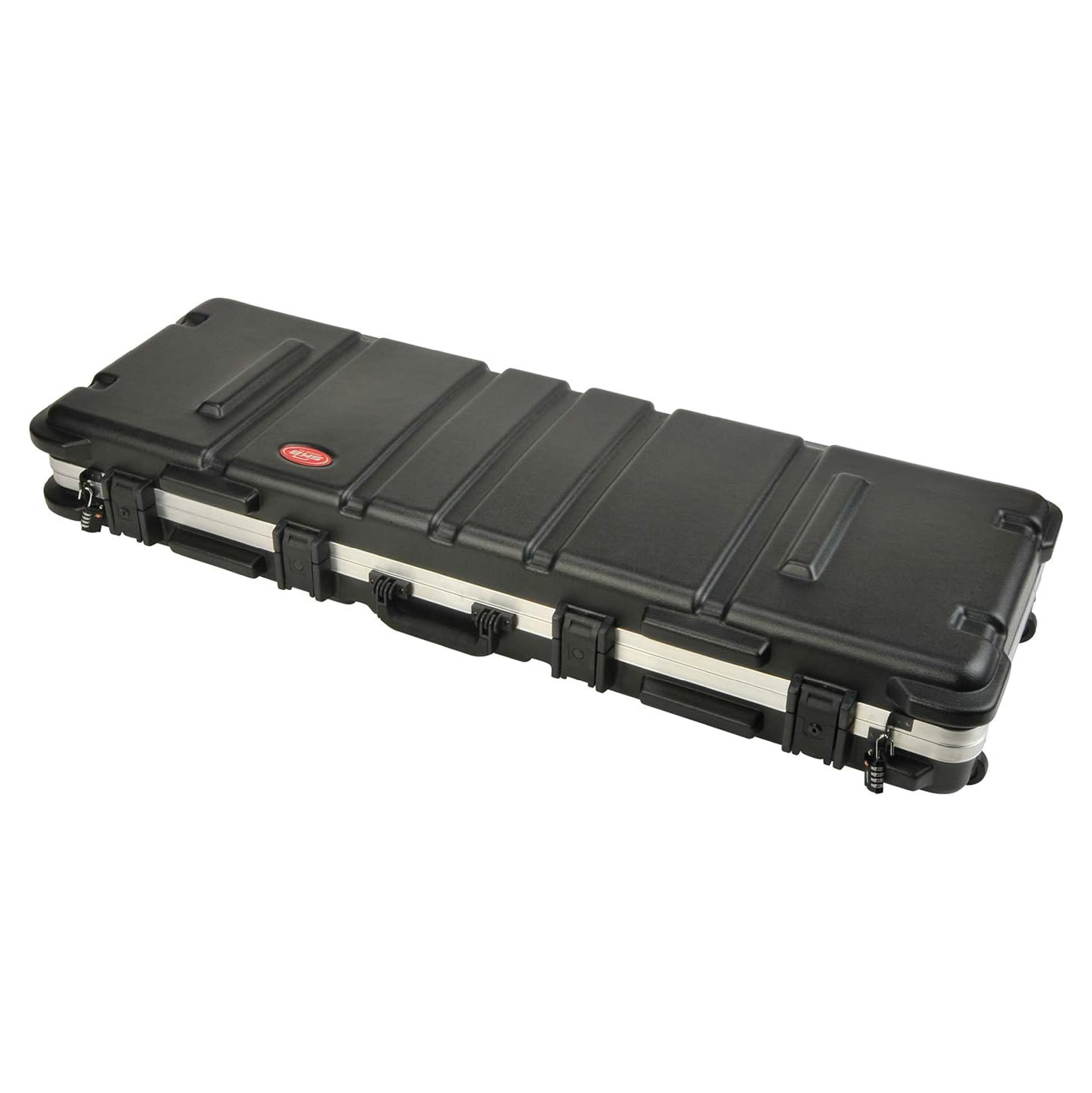 SKB Cases 2SKB-5014 Hard Exterior Waterproof ATA 50-Inch Double Bow Case, Black
