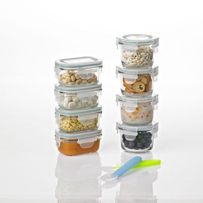 Glasslock Homemade Baby Food BPA Free Glass Storage Containers 18 Piece Set - VMInnovations