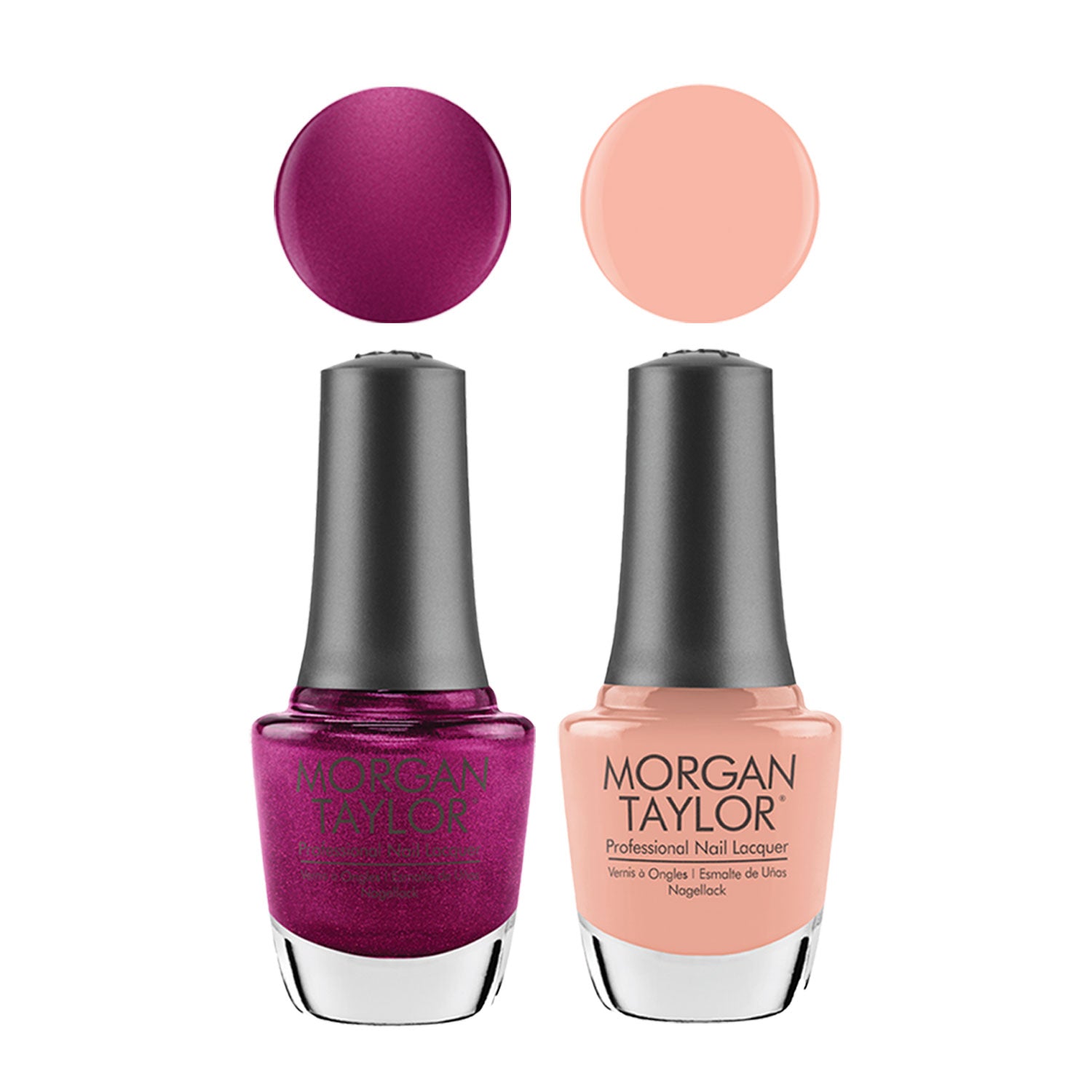 Gelish Mini & Morgan Taylor Feel the Vibes Gel Polish and Lacquer Set, 4 Pack - VMInnovations