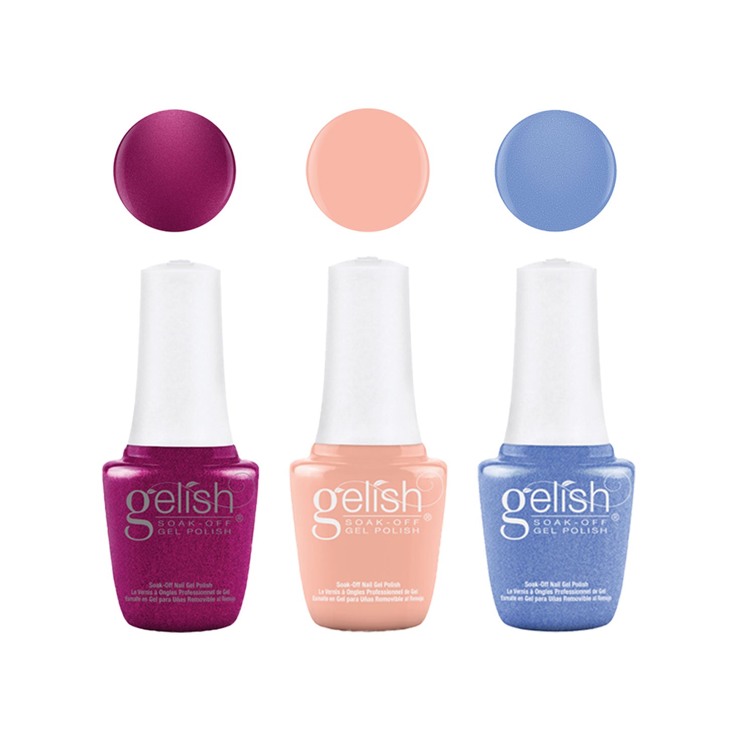 Gelish Morgan Taylor Feel the Vibes Gel Polish and Lacquer Set & Basix Care Kit - VMInnovations