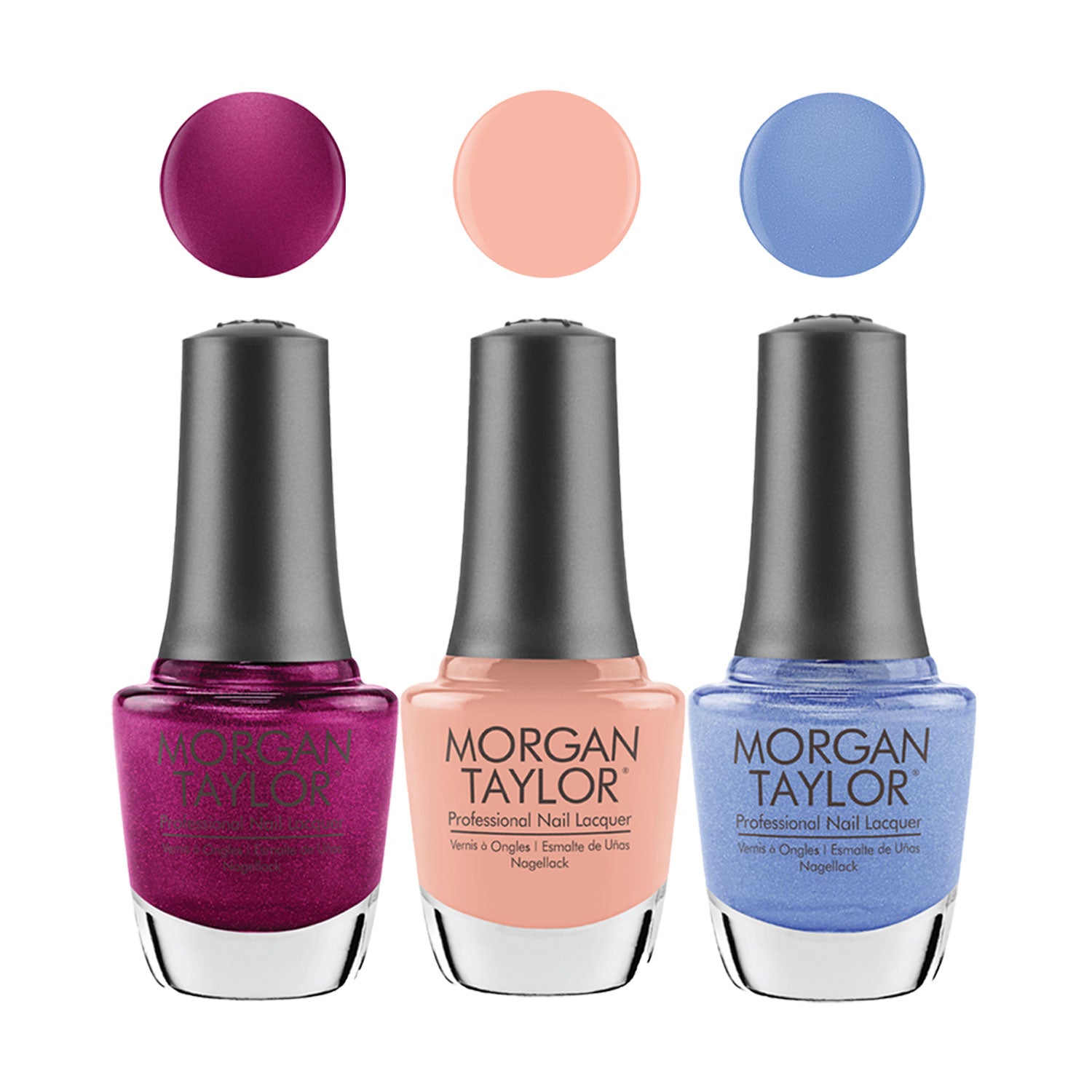 Gelish Morgan Taylor Feel the Vibes Gel Polish and Lacquer Set & Basix Care Kit - VMInnovations