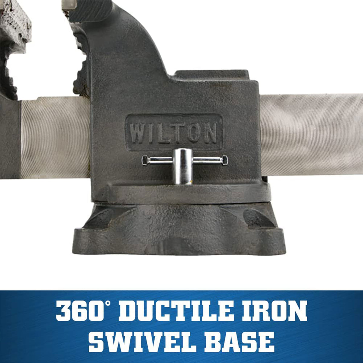 Wilton Tools 63301 5" Wide Jaw 5" Jaw Opening Steel Swivel Base Mechanics Vise