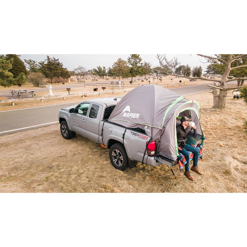 Napier 19 Series Full Size Long Bed 2 Person Truck Tent, Gray/Green (Open Box)