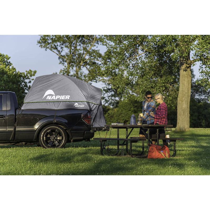 Napier 19 Series Full Size Long Bed 2 Person Truck Tent, Gray/Green (Open Box)