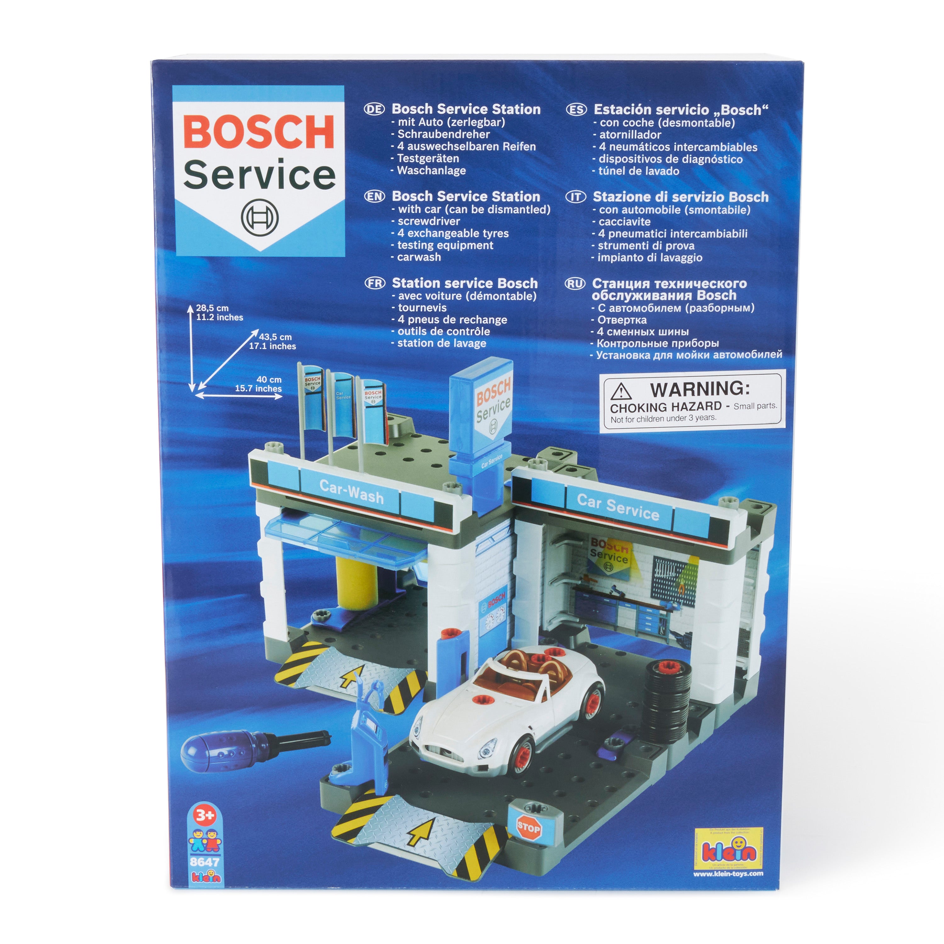 Theo Klein Bosch Childrens Kids Fun Car Wash Playset (Open Box) - VMInnovations