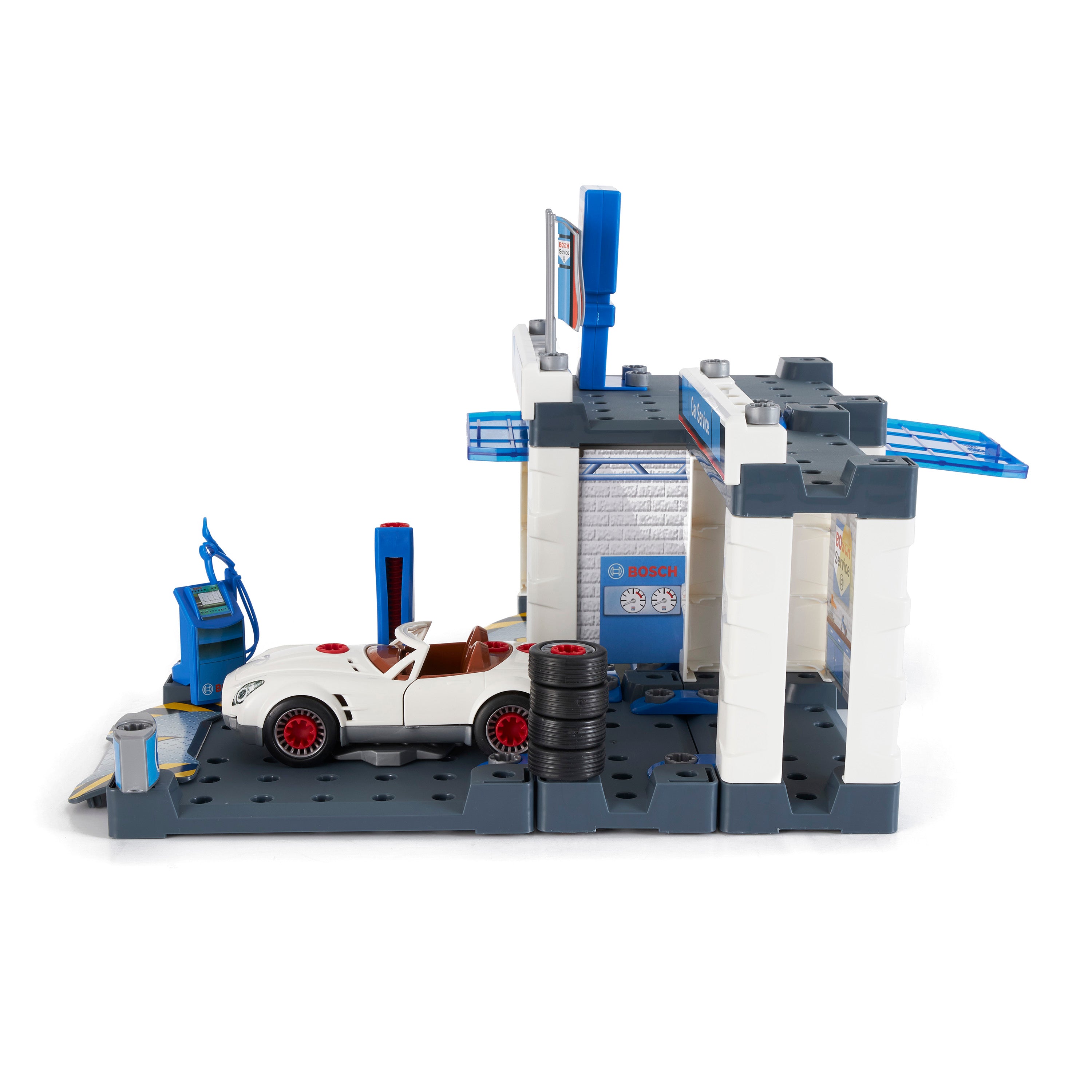 Theo Klein Bosch Childrens Kids Fun Car Wash Playset (Open Box) - VMInnovations