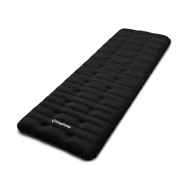 KingCamp 74.8 x 24.8 Inch Outdoor Waterproof Inflatable Sleeping Pad, Black