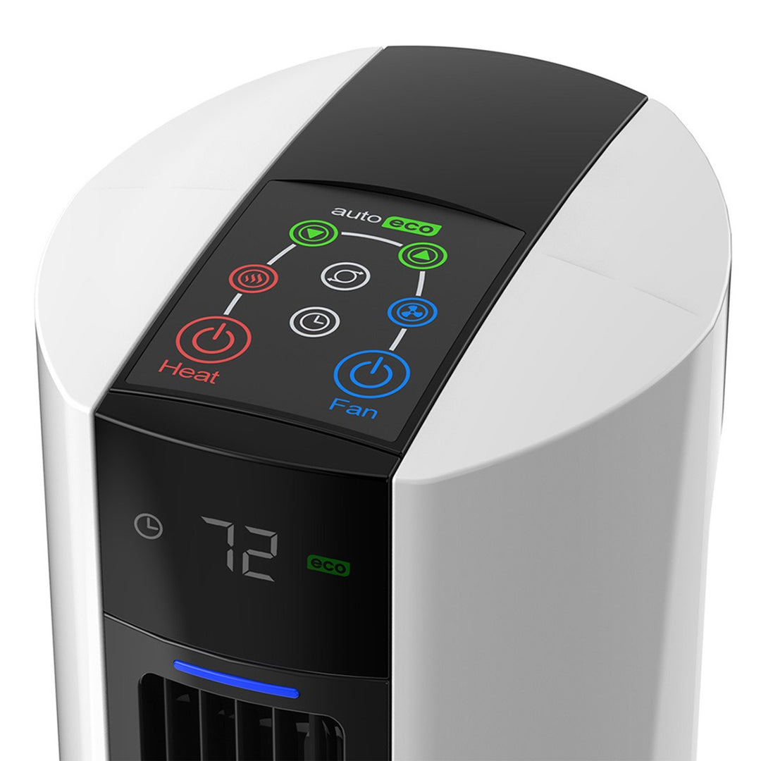 Lasko LKO-FH500 All Season Comfort Remote Control Tower Fan & Heater, White - VMInnovations