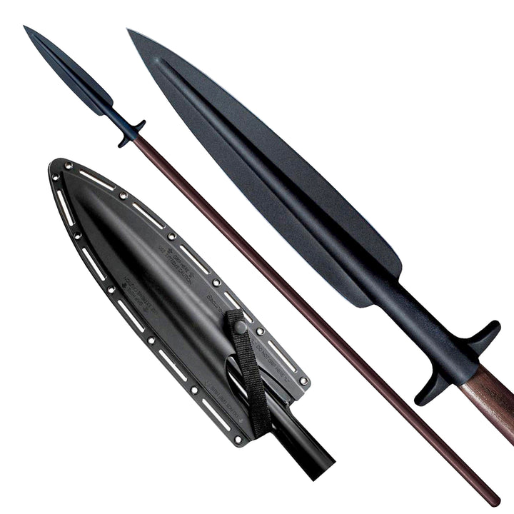 Cold Steel Medium Carbon SK 5 Steel Boar Hunting Spear with Secure Ex Sheath