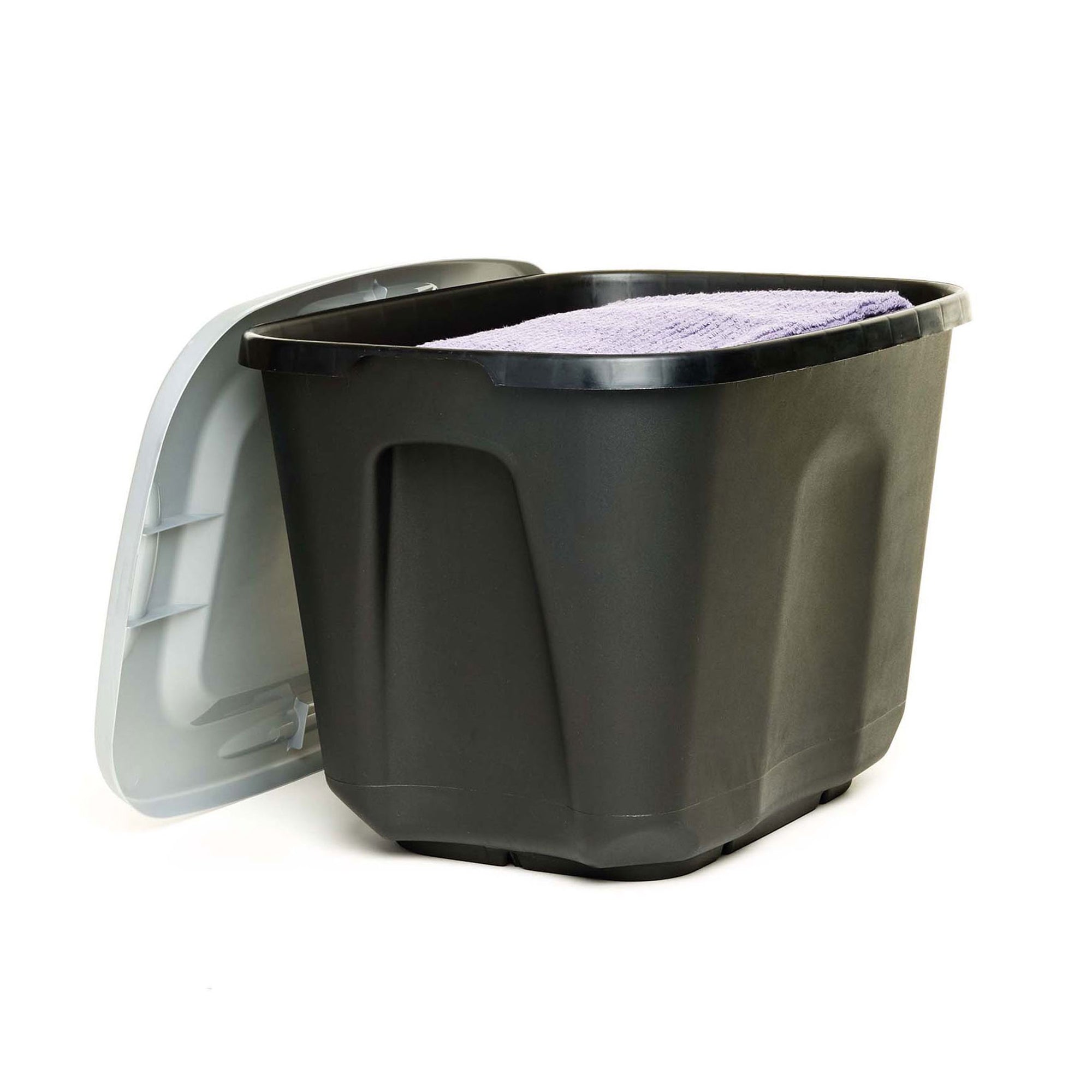 Homz 10 Gallon Durable Molded Plastic Storage Bin with Secure Lid (Open Box) - VMInnovations