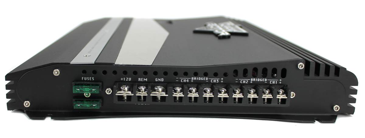 LANZAR 2000W 4-Channel High Power MOSFET Car Audio Amplifier Amp (For Parts)