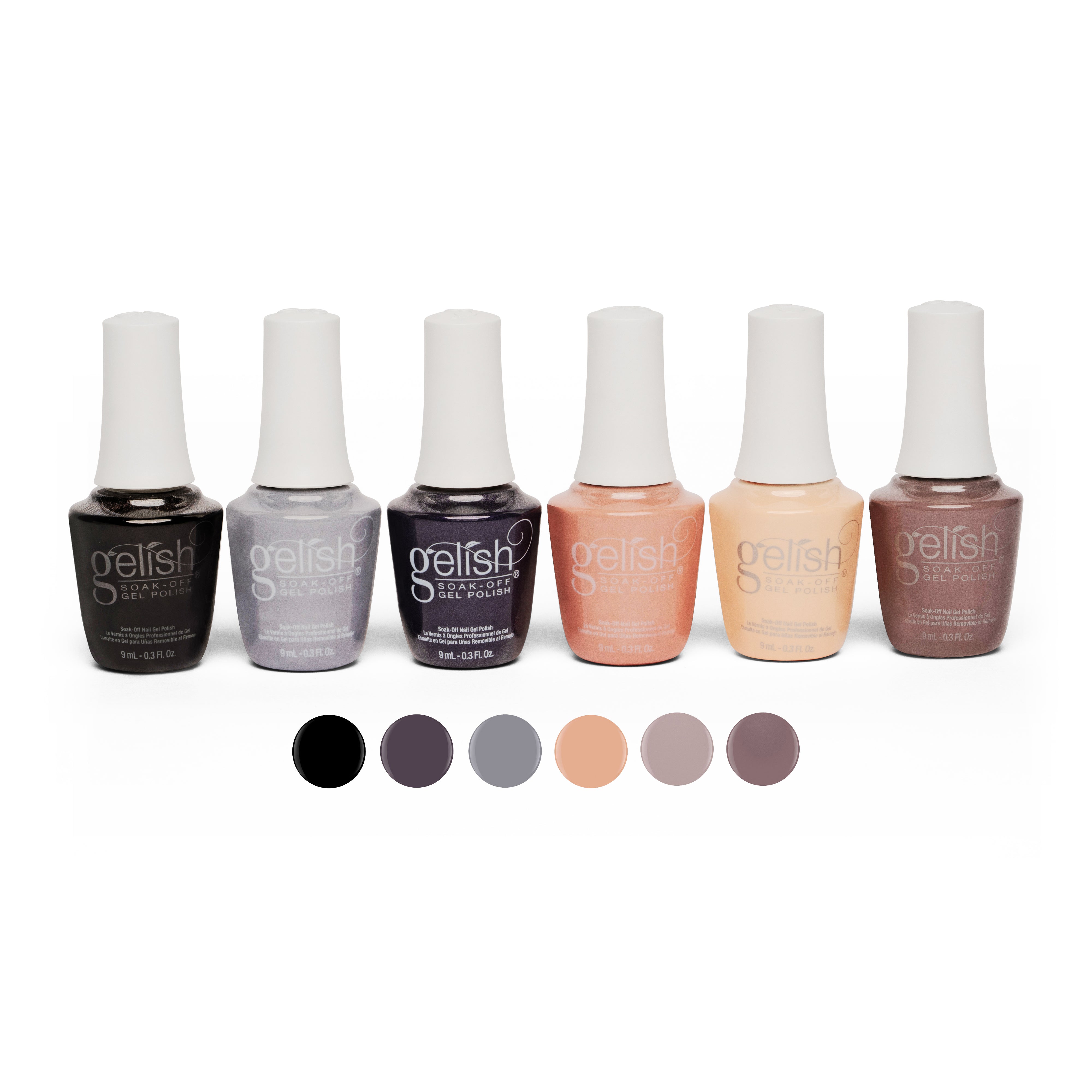 Gelish Manicure Kit w/ 18G LED Curing Light, Terrific Trio & Mini Neutral Polish - VMInnovations