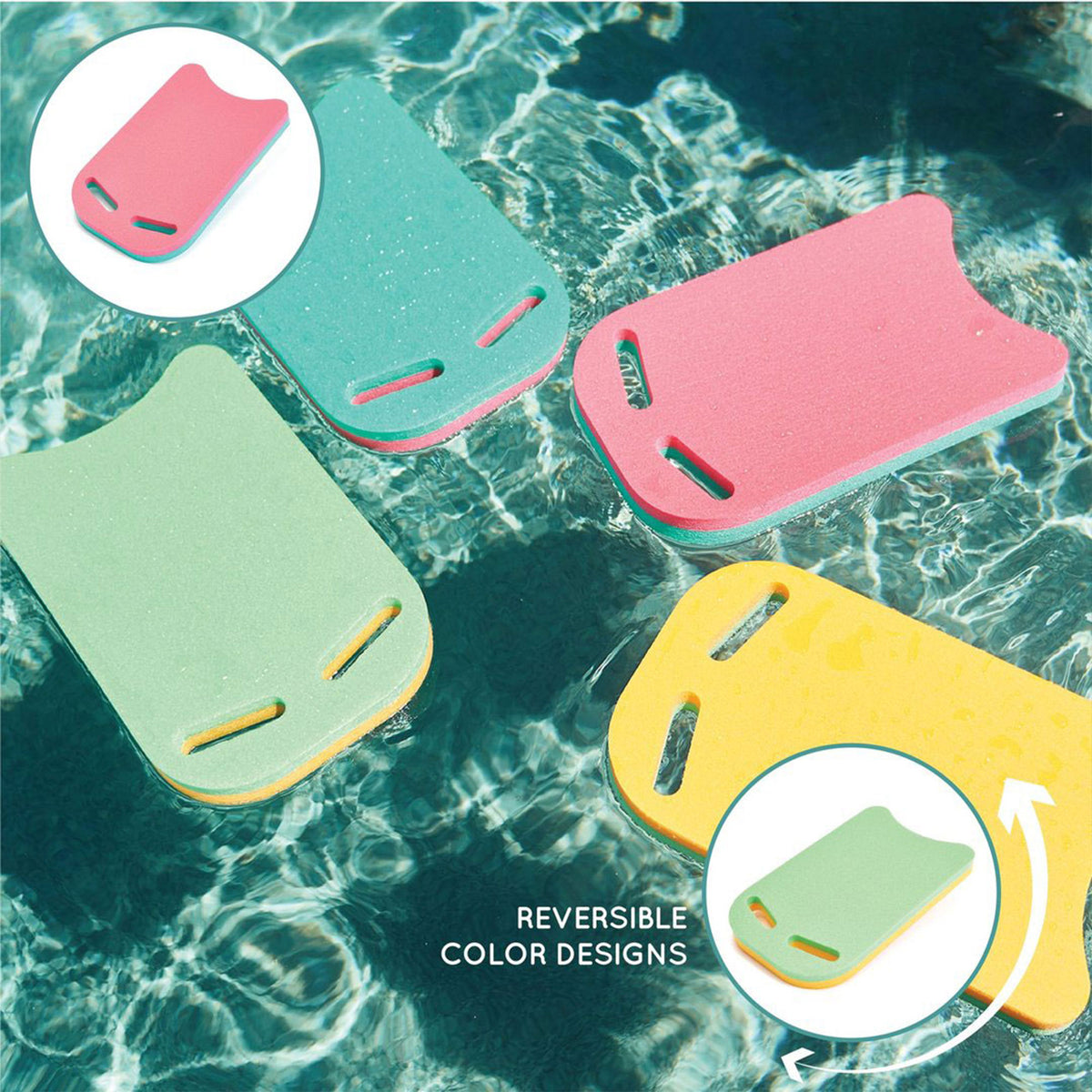 Floatation iQ Universal Pool Training Foam Board Kickboard (Open Box)