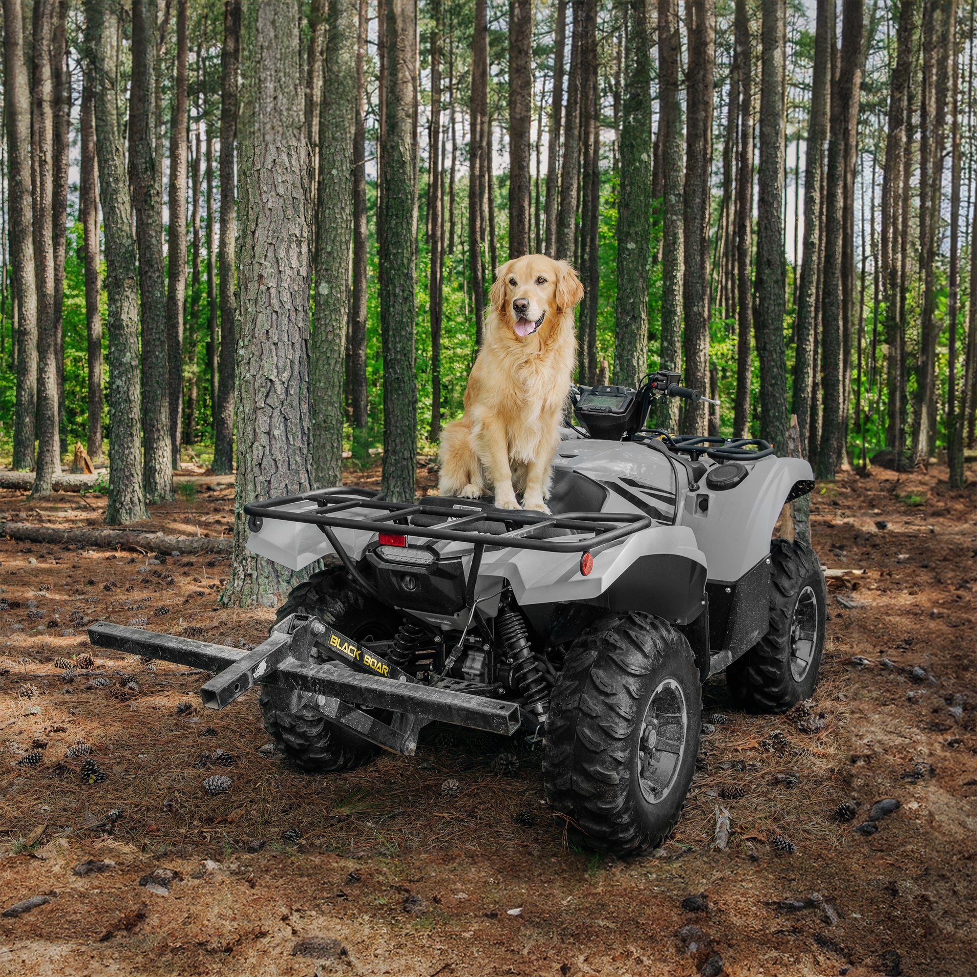 Black Boar 66000 Sturdy Steel ATV UTV Hitch Electric Implement Lift Attachment