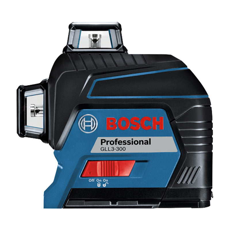 Bosch GLL3-300 360 Degree  3 Plane Leveling and Alignment Line Laser, Red Beam