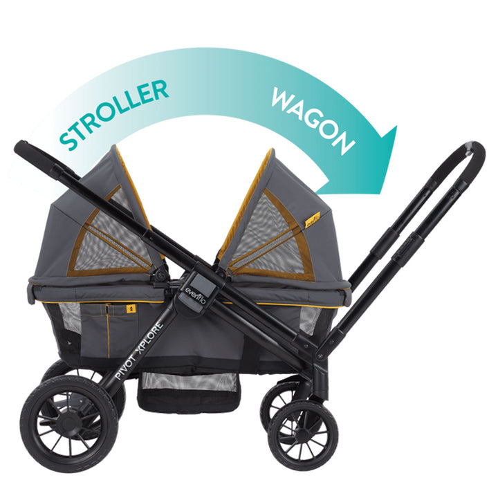 Evenflo 19132343 Pivot Xplore All Terrain Modular Toddler Stroller, Adventurer - VMInnovations