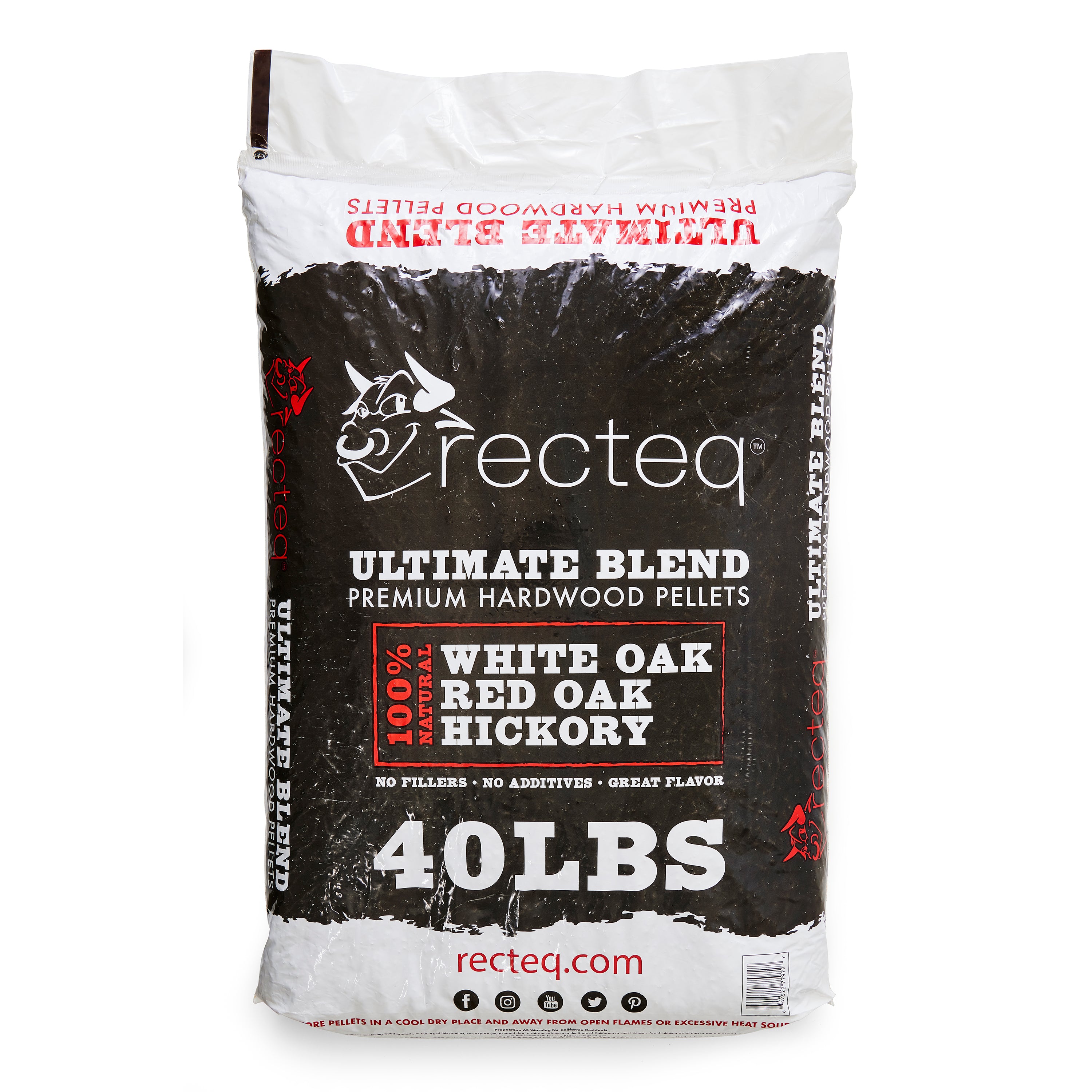 Rec Tec Grills Ultimate Premium Hardwood Grilling Cooking Pellet Blend, 40Lb Bag
