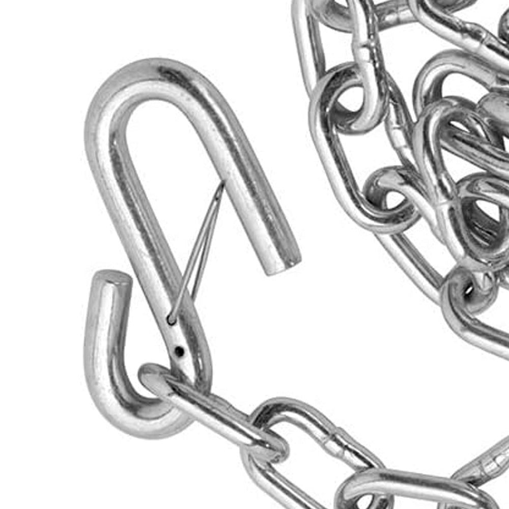 Fulton 24 Inch Trailer Hitch, Durable Steel Safety Chain with S-Hook and Latch - VMInnovations