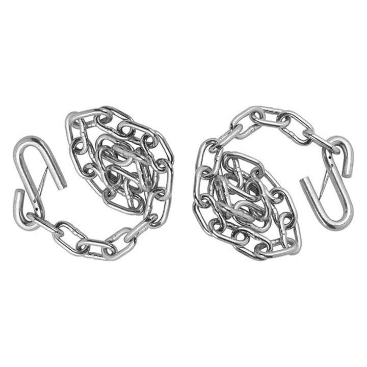 Fulton 24 Inch Trailer Hitch, Durable Steel Safety Chain with S-Hook and Latch - VMInnovations