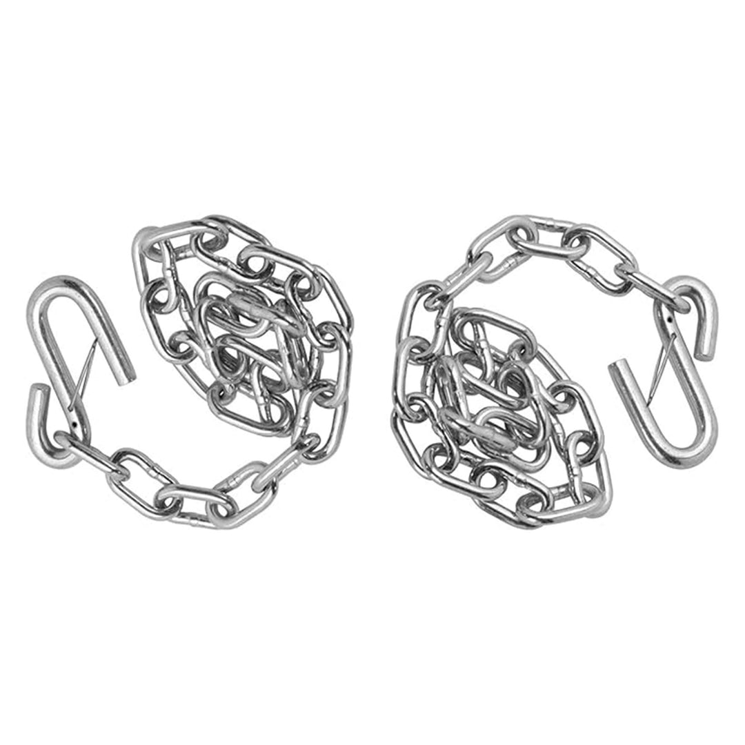 Fulton 24 Inch Trailer Hitch, Durable Steel Safety Chain with S-Hook and Latch - VMInnovations