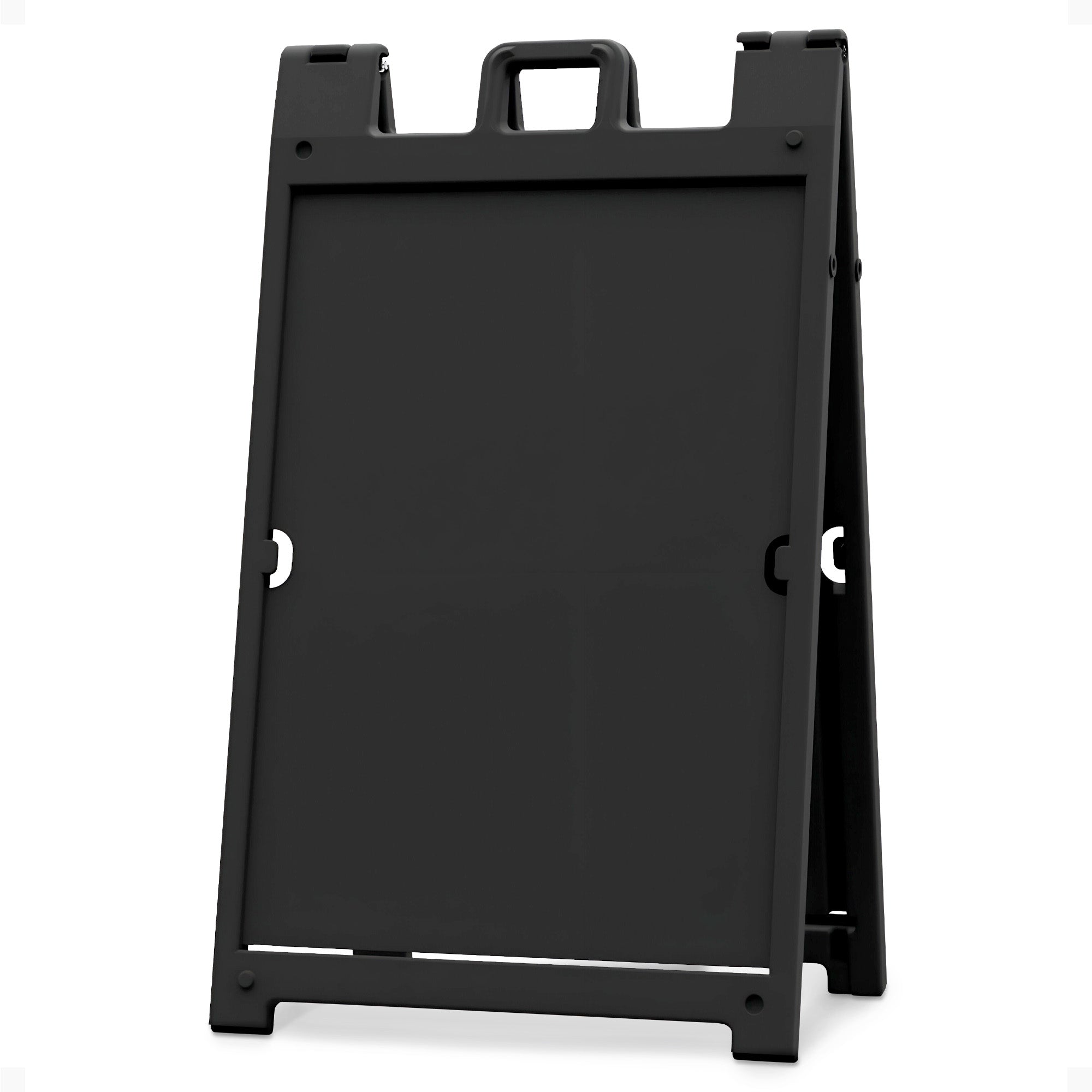 Plasticade Deluxe Signicade Portable Folding Double Sided Sign Stand, Black - VMInnovations