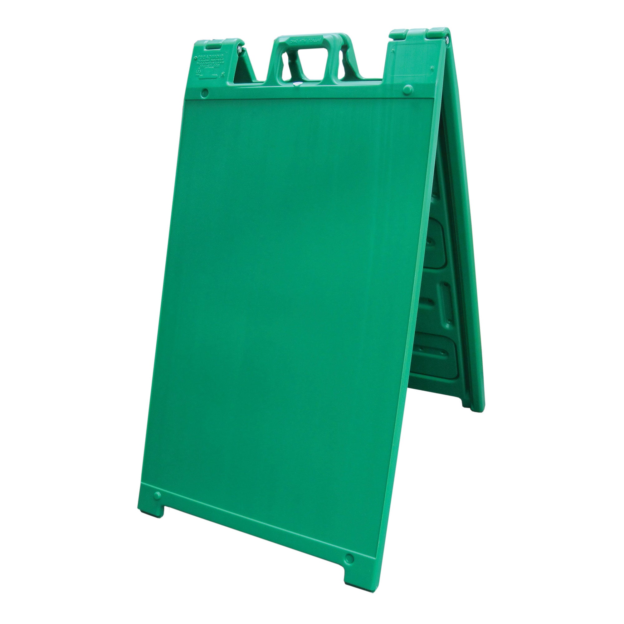 Plasticade Signicade Portable Folding Sidewalk Double Sided Sign Stand, Green - VMInnovations