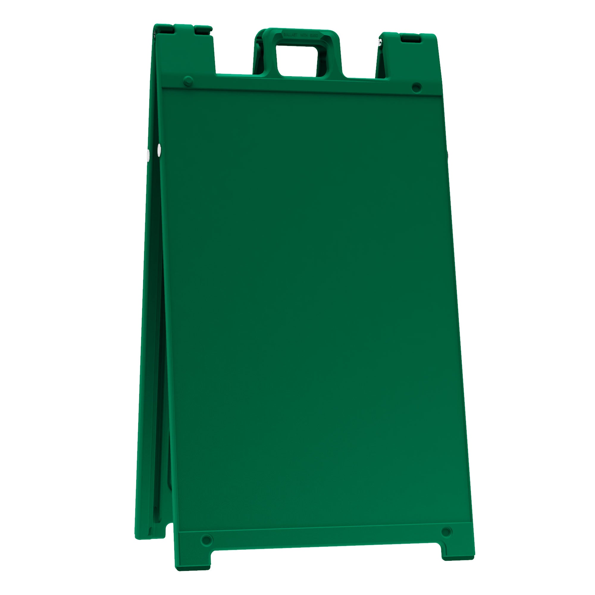 Plasticade Signicade Portable Folding Sidewalk Double Sided Sign Stand, Green - VMInnovations