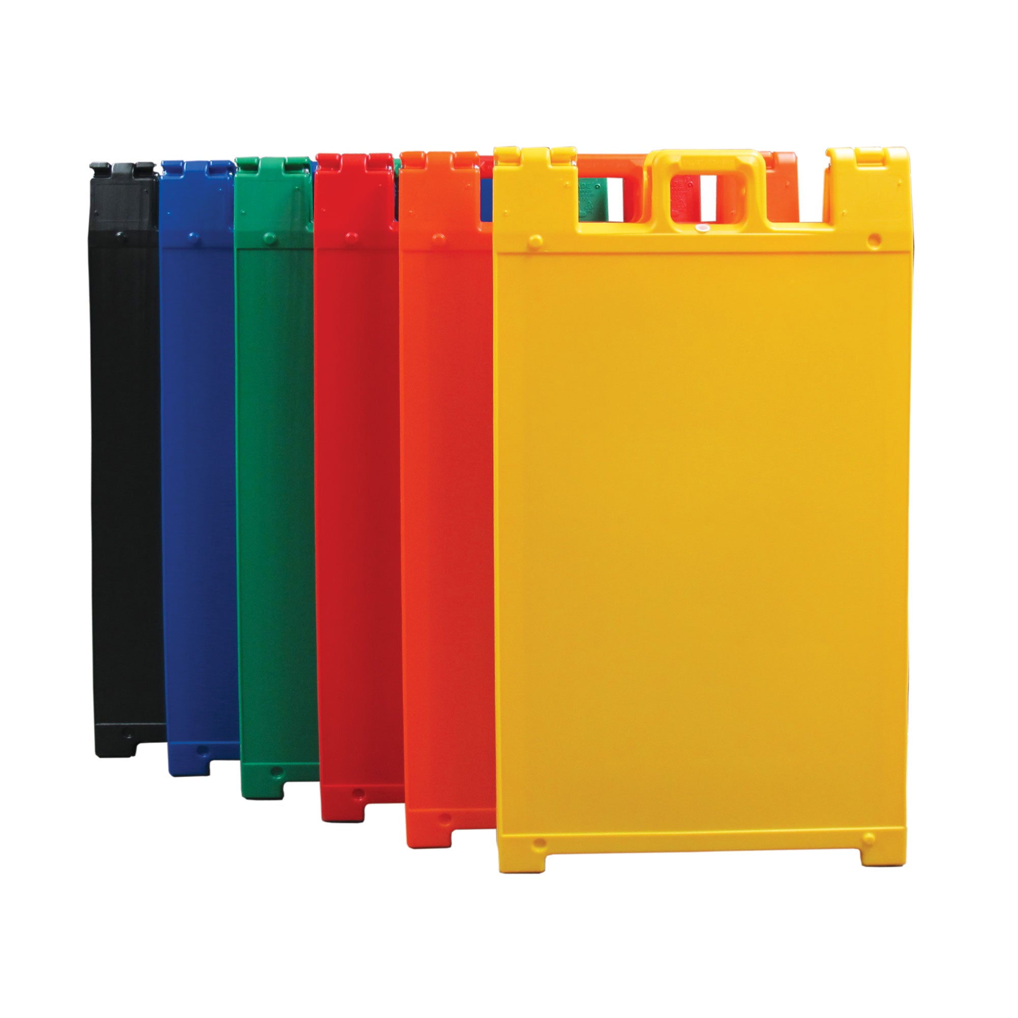 Plasticade Signicade A Frame Plain Portable Folding Sidewalk Sign, Red (2 Pack)