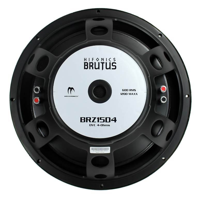 2) Hifonics BRZ15D4 Brutus 15" 2400 Watt DVC 4-Ohm Car Audio Power Subwoofers
