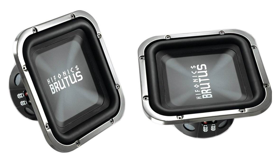 Hifonics BRZ12SQD4 12-Inch Car Audio Speaker Subwoofer, Pair