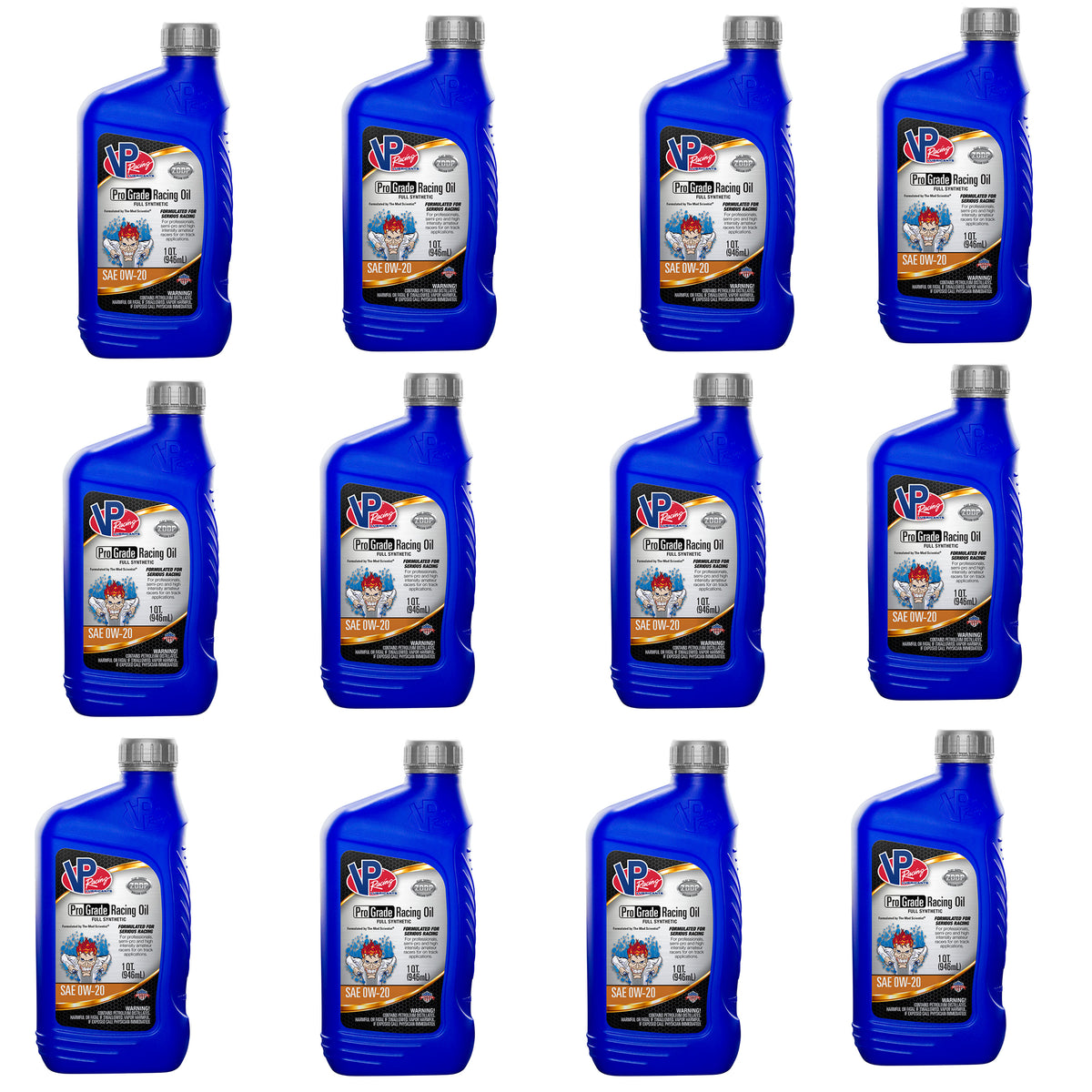 VP Racing Fuels Full Synthetic Pro Grade Racing Oil, Quart SAE 0W-20 (12 Pack)