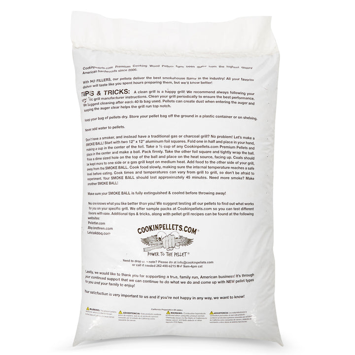 CookinPellets 40 lb Premium Hickory Hardwood Grill Smoker Wood Pellets (3 Pack) - VMInnovations