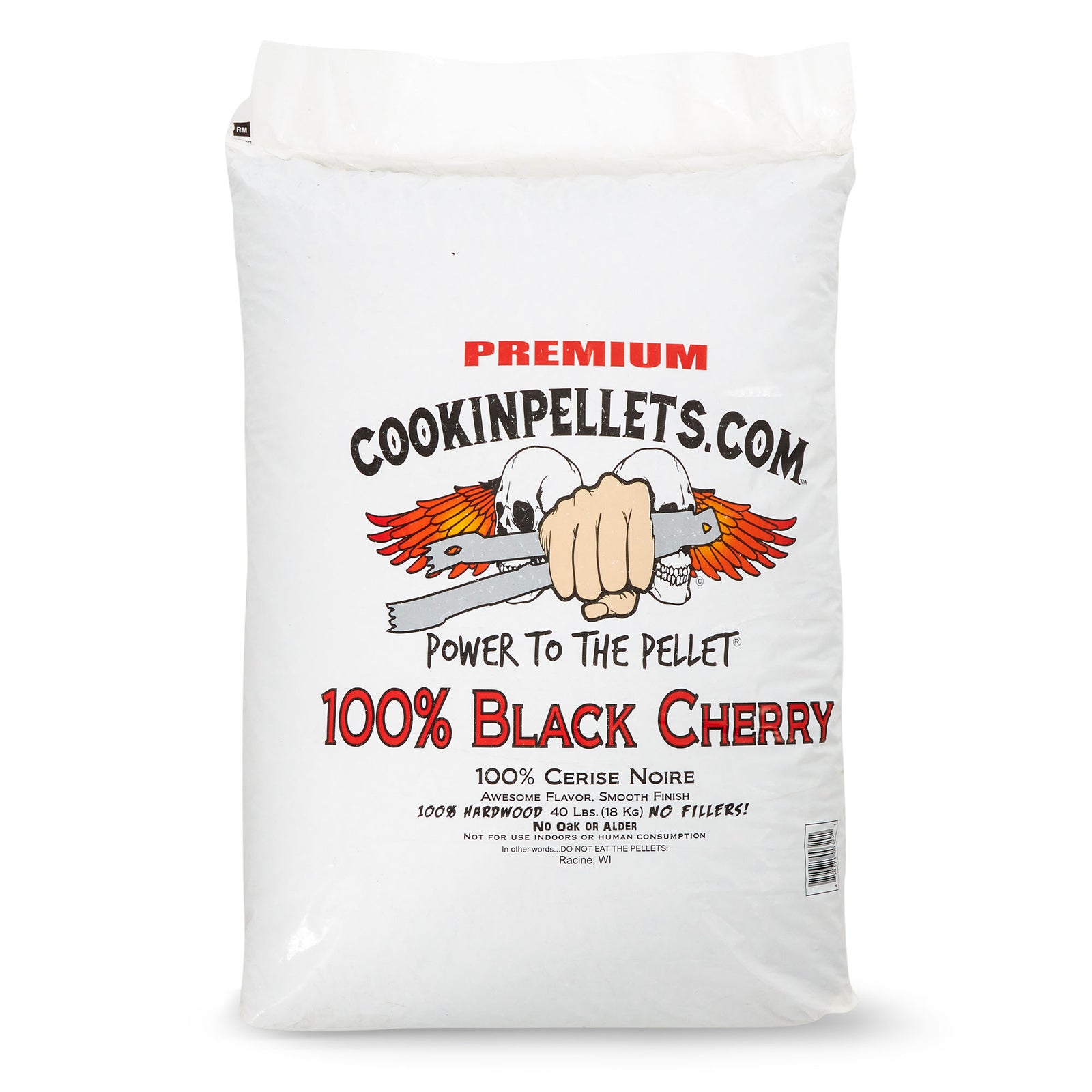 CookinPellets 40 Pound Black Cherry Grill Smoker Hardwood Wood Pellets (2 Pack) - VMInnovations