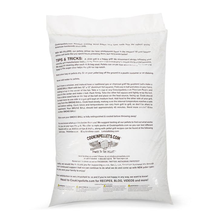 CookinPellets 40 Pound Bag Apple Mash Hard Maple Smoker Wood Pellets, (3 Pack) - VMInnovations