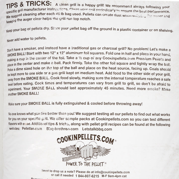 CookinPellets 40 Pound Bag Apple Mash Hard Maple Smoker Wood Pellets, (3 Pack) - VMInnovations