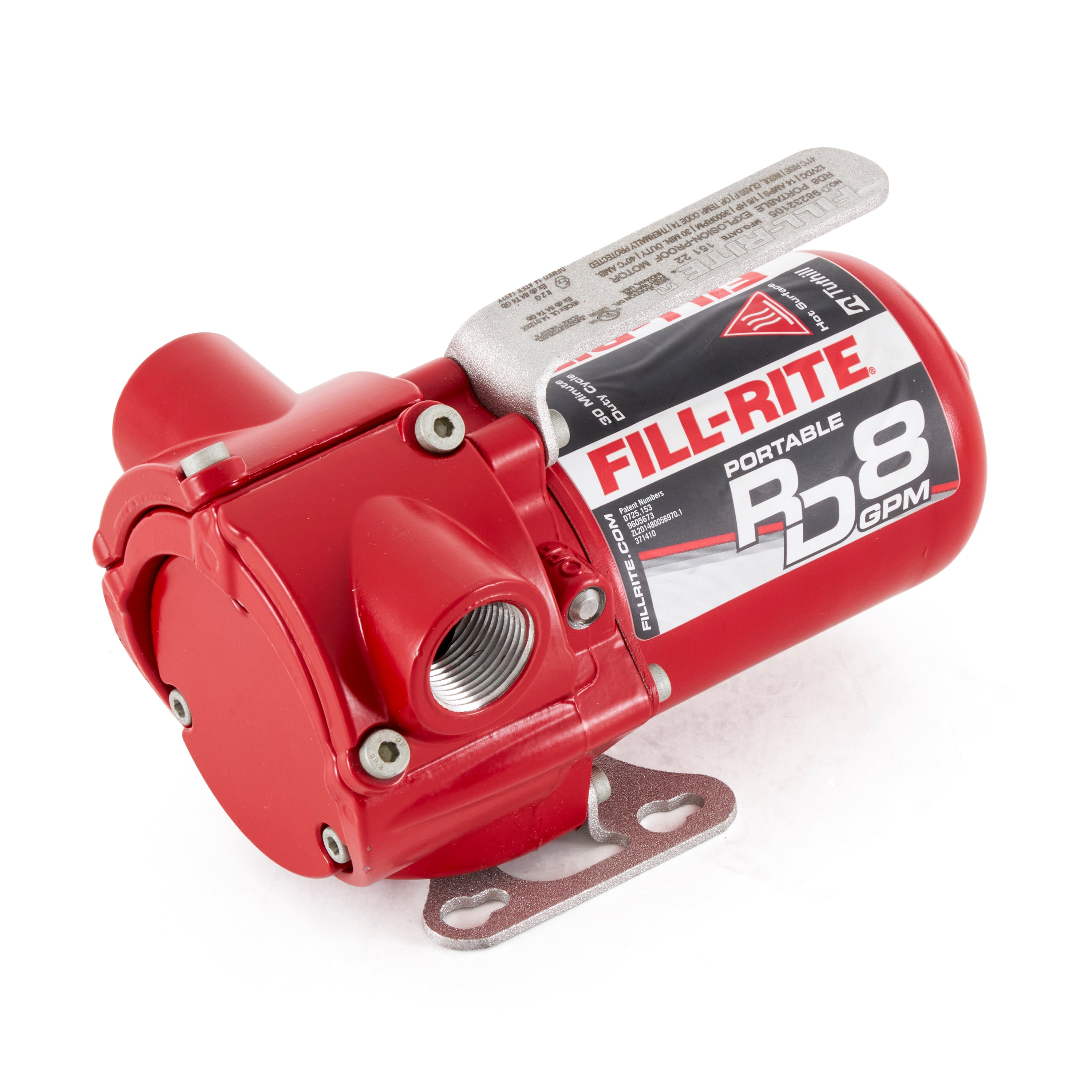 Fill-Rite RD812NH 12V DC 8 GPM Portable Fuel Transfer Pump with Hose & Nozzle
