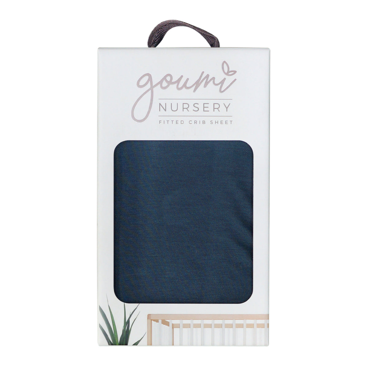 Goumikids Soft Organic Bamboo Cotton Standard Fitted Baby Crib Sheet, Midnight - VMInnovations
