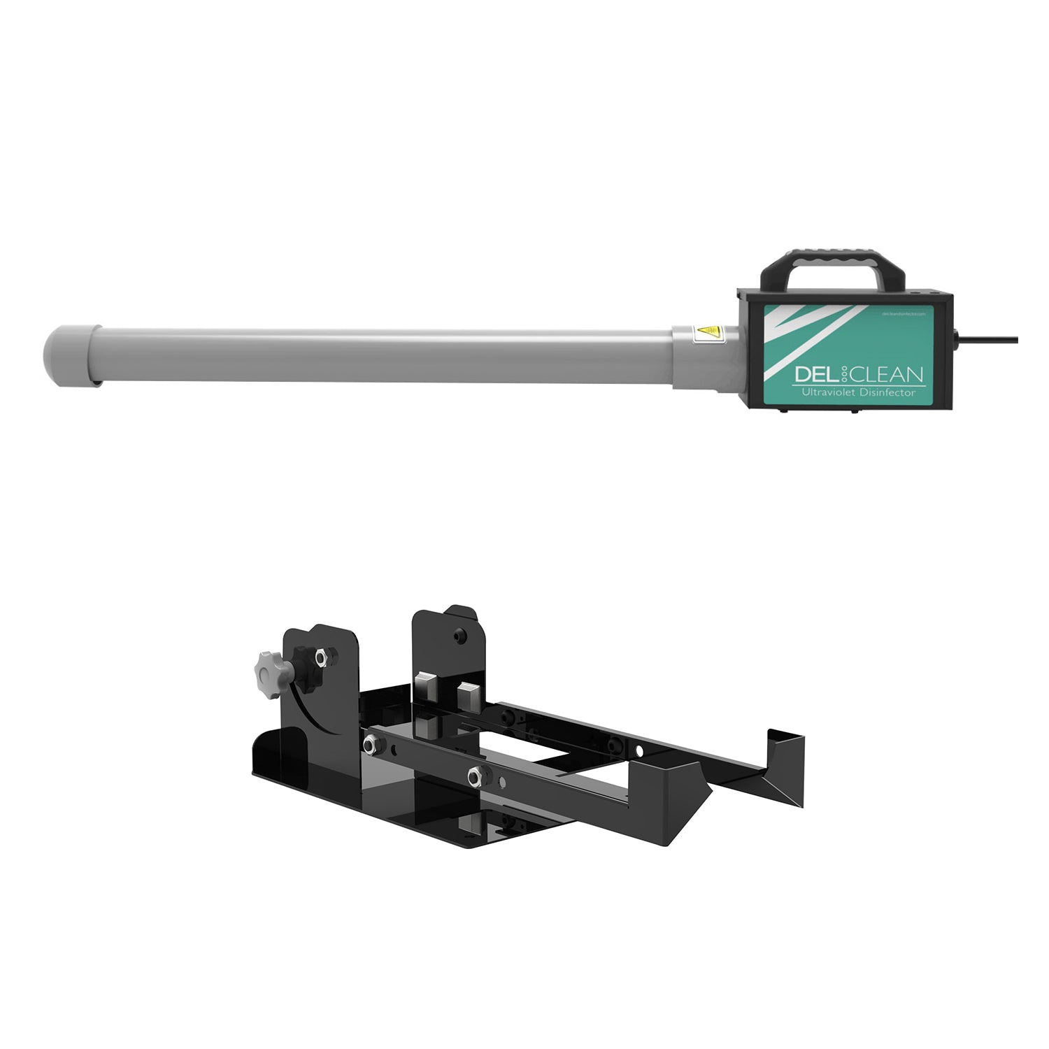 DEL Clean UV Disinfector 28" Germicidal UV Wand Light w/ Wand Stationary Stand - VMInnovations