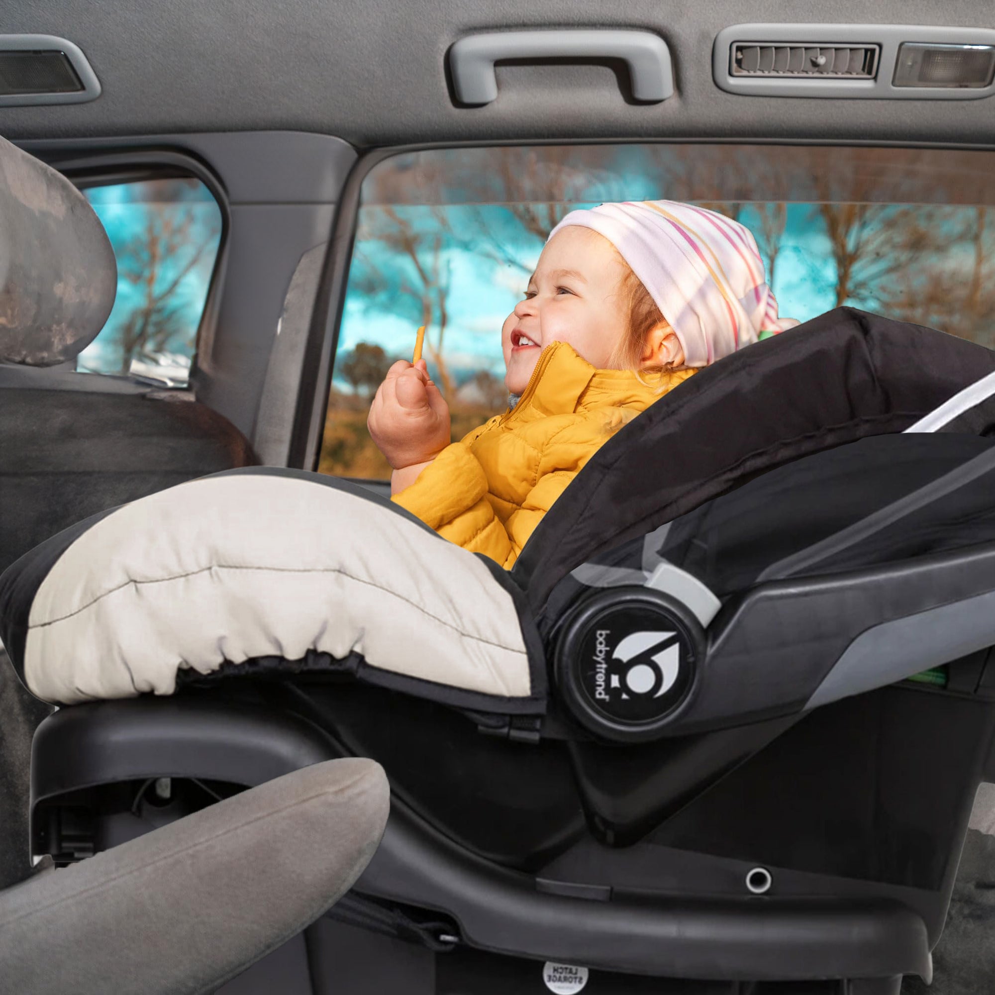 Baby Trend Snap N Go EX Infant Car Seat Frame & Travel System Cover, Black/Khaki - VMInnovations