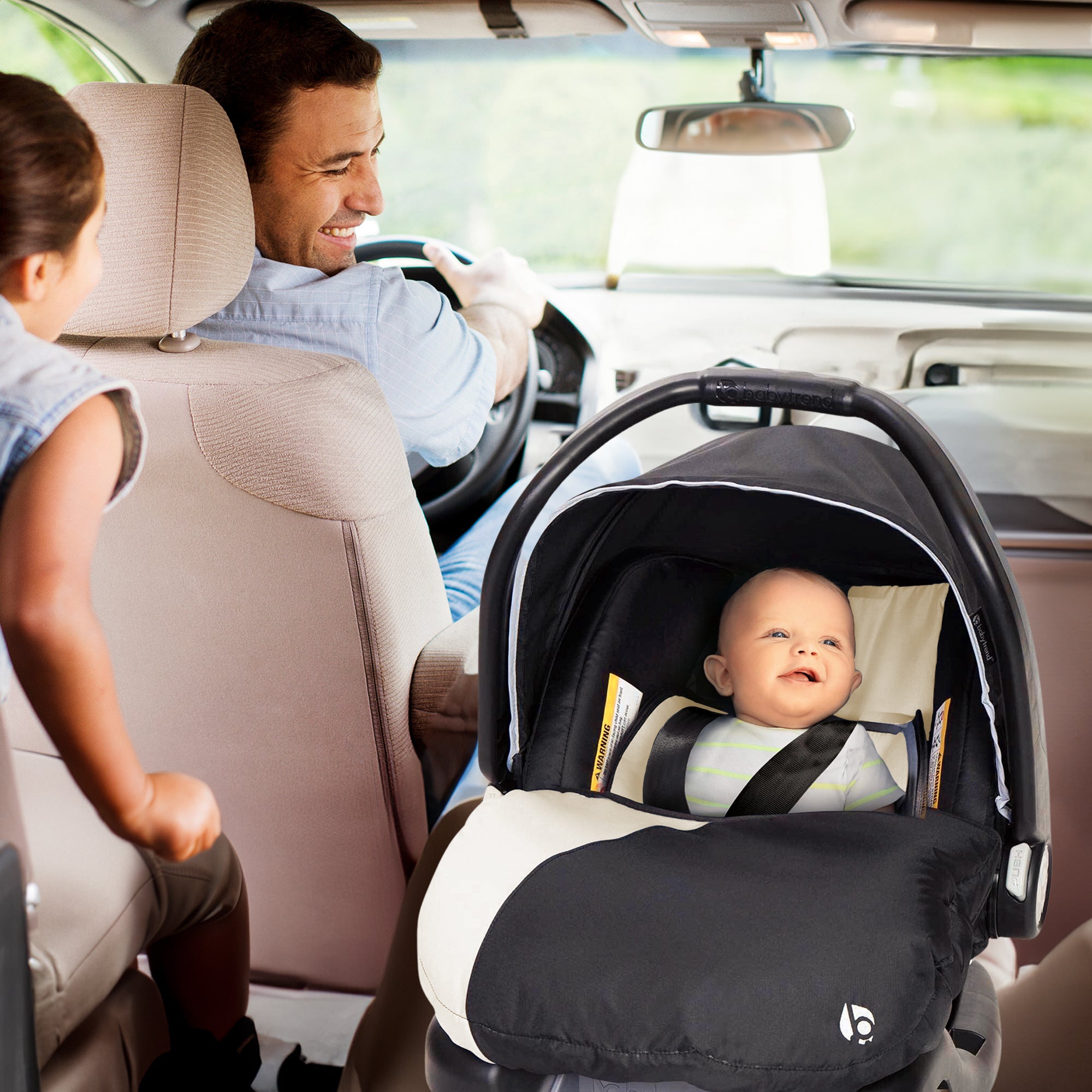 Baby Trend Snap N Go EX Infant Car Seat Frame & Travel System Cover, Black/Khaki - VMInnovations