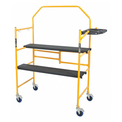 MetalTech Portable Jobsite Series Mobile Scaffolding with Locking Wheels (Used)