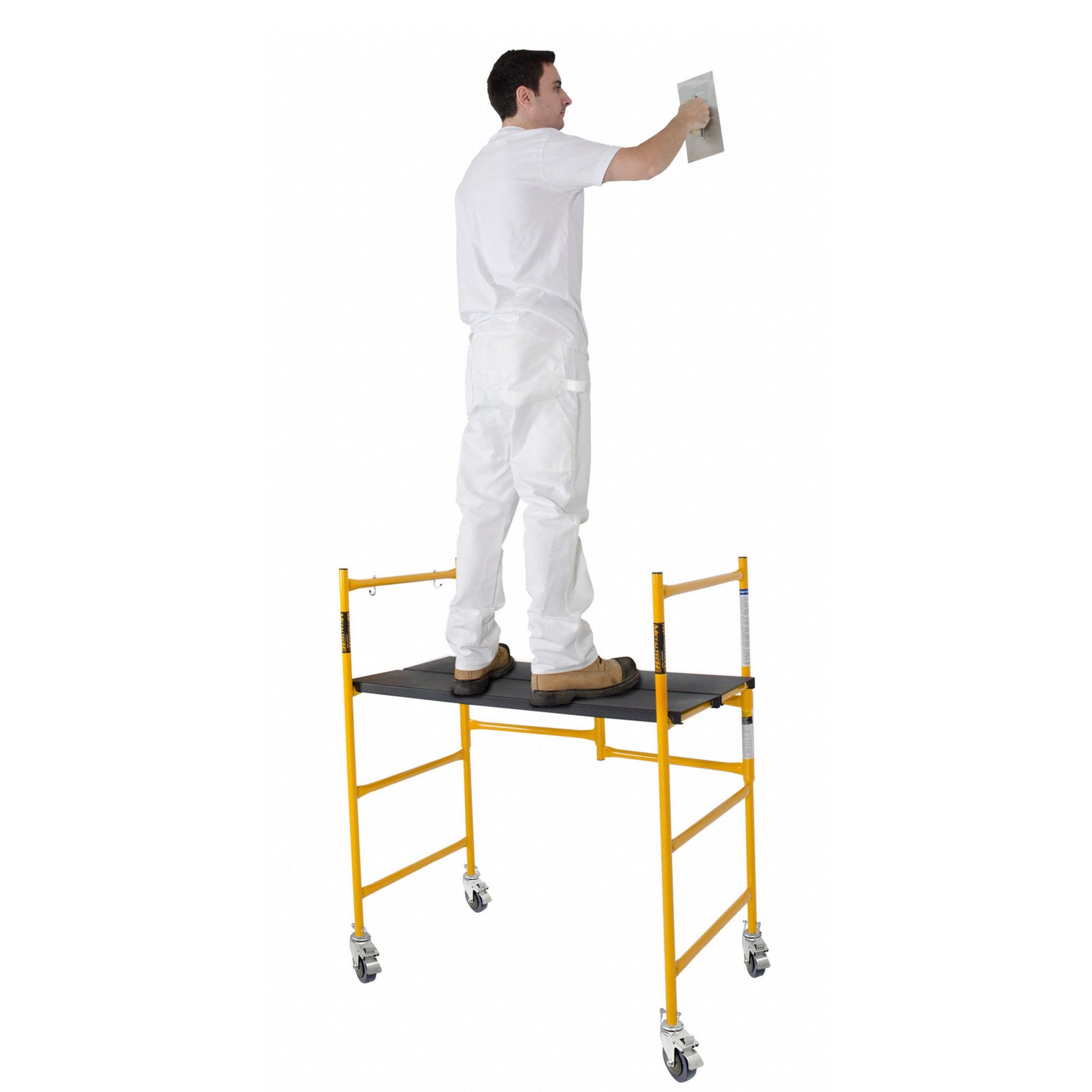 MetalTech 4 Ft Portable Basic Mobile Scaffolding w/ Locking Wheels (Open Box) - VMInnovations
