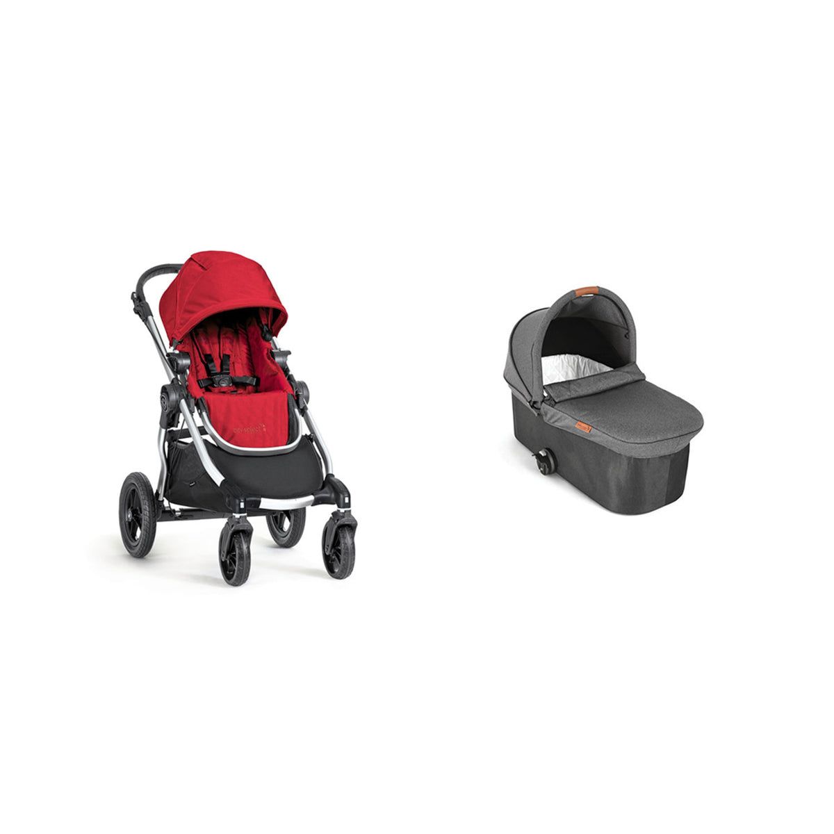 Baby Jogger City Select Folding Stroller + Baby Jogger City Deluxe Pram Bassinet - VMInnovations