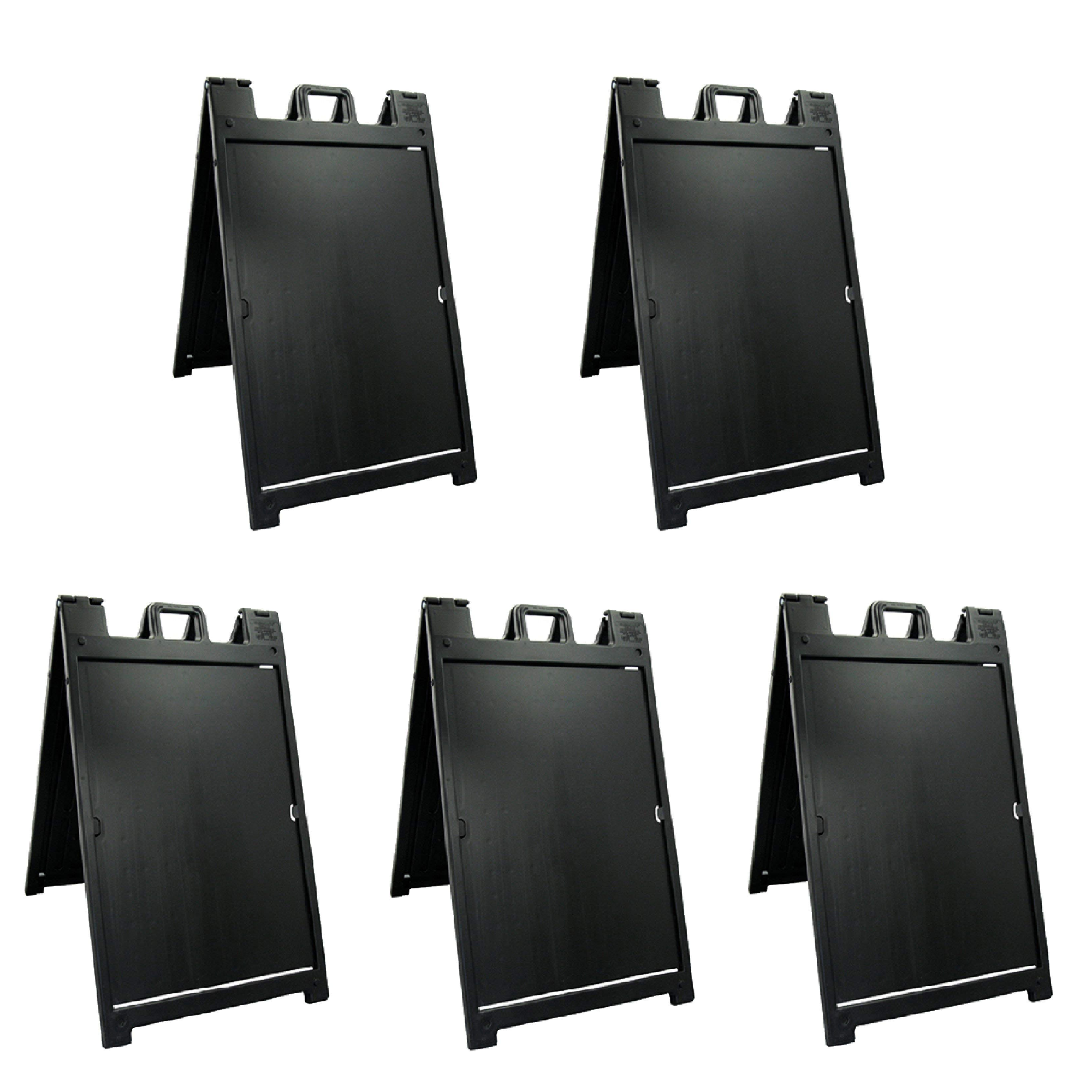 Plasticade Deluxe Signicade Portable Folding Double Sided Sign Stand (5 Pack) - VMInnovations