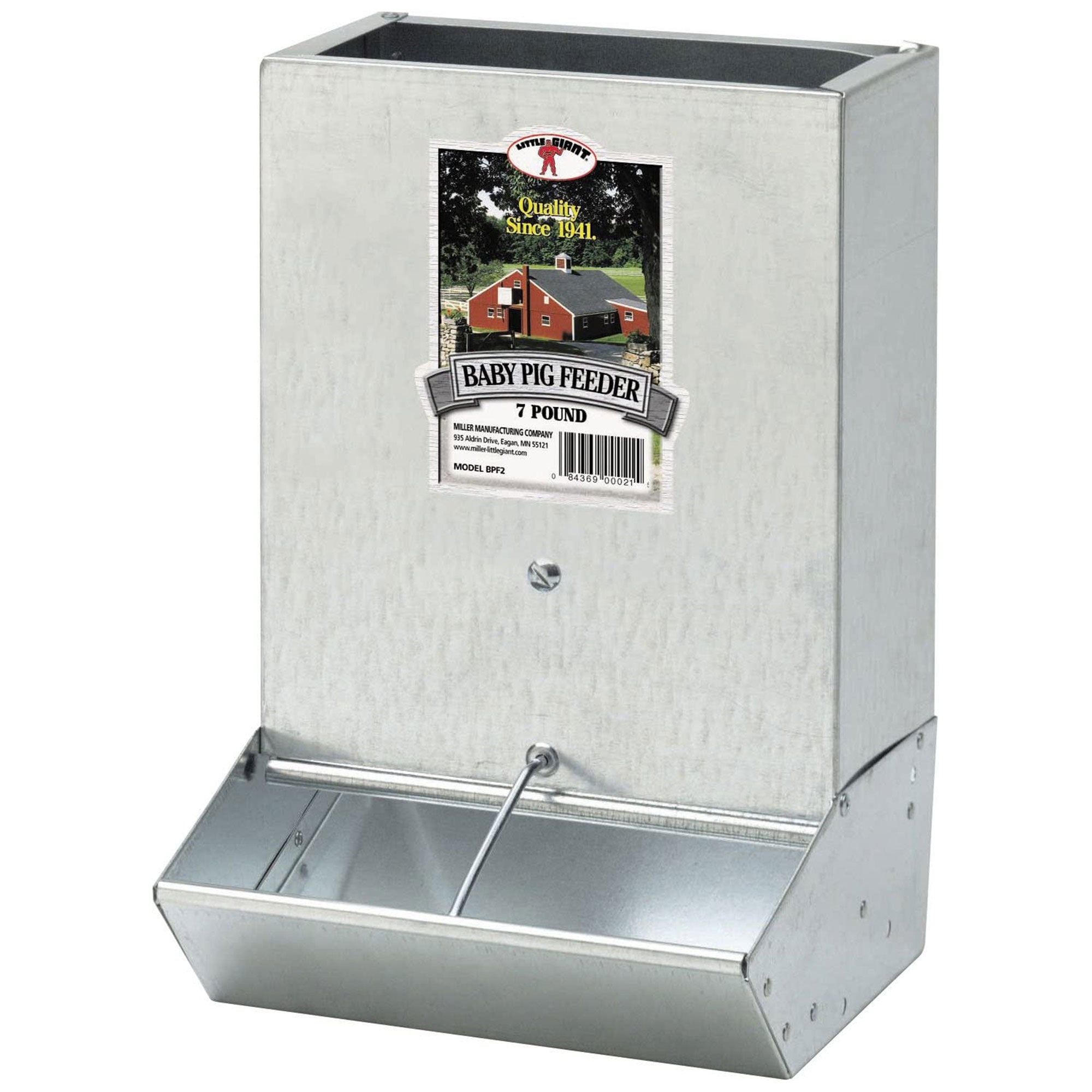 Little Giant BPF2 Mountable 2 Hole Baby Piglet Trough Feeder, 7 Pound (8 Pack)