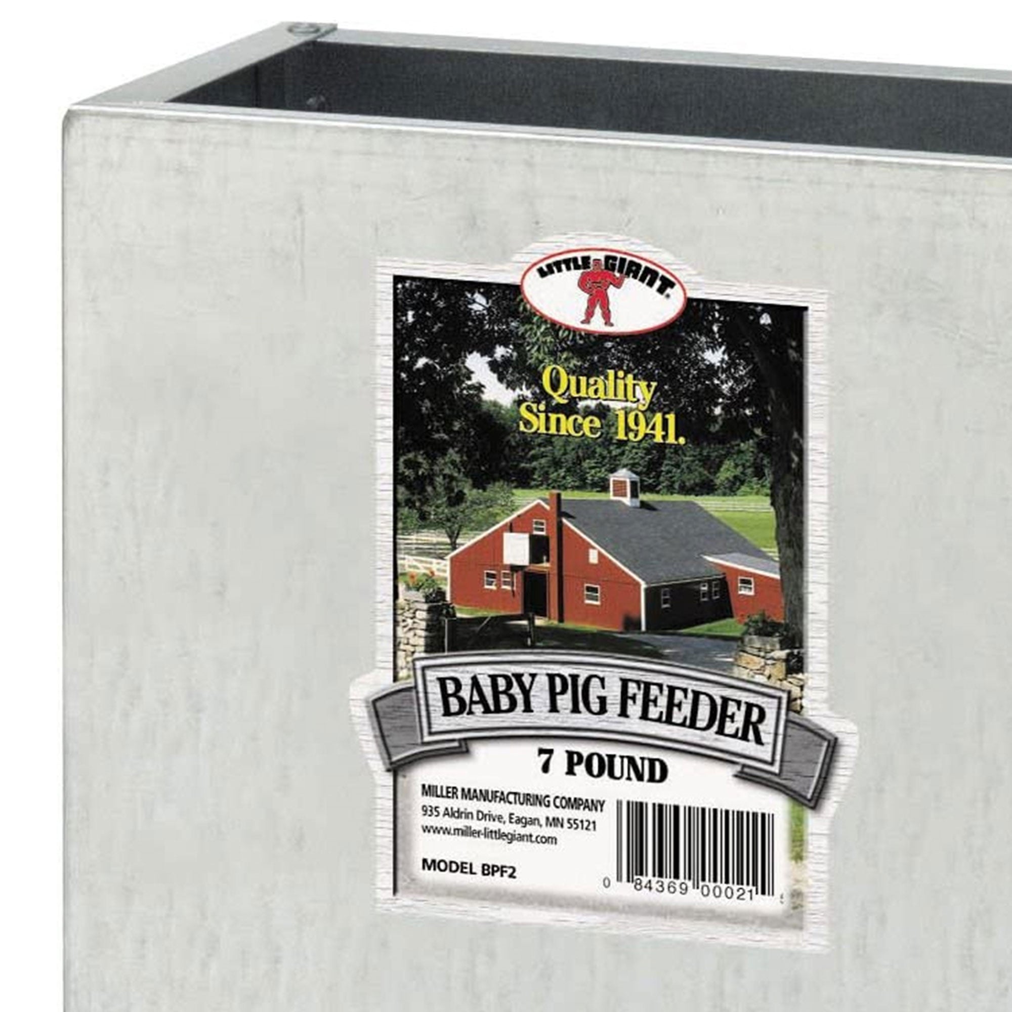 Little Giant BPF2 Mountable 2 Hole Baby Piglet Trough Feeder, 7 Pound (8 Pack)