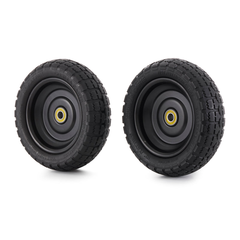 Gorilla Carts 10 Inch No Flat Replacement Tire for Utility Cart, 2 Pack (Used)