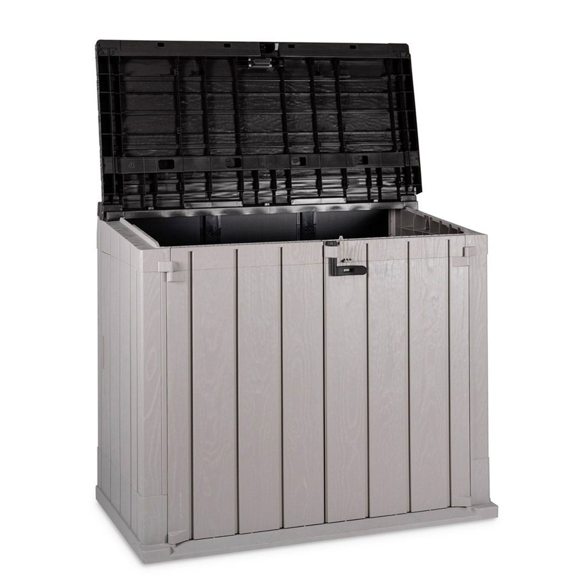 Toomax StoraWay Plus XL 44 Cu Ft Storage Shed, Taupe Grey/Anthracite (For Parts) - VMInnovations