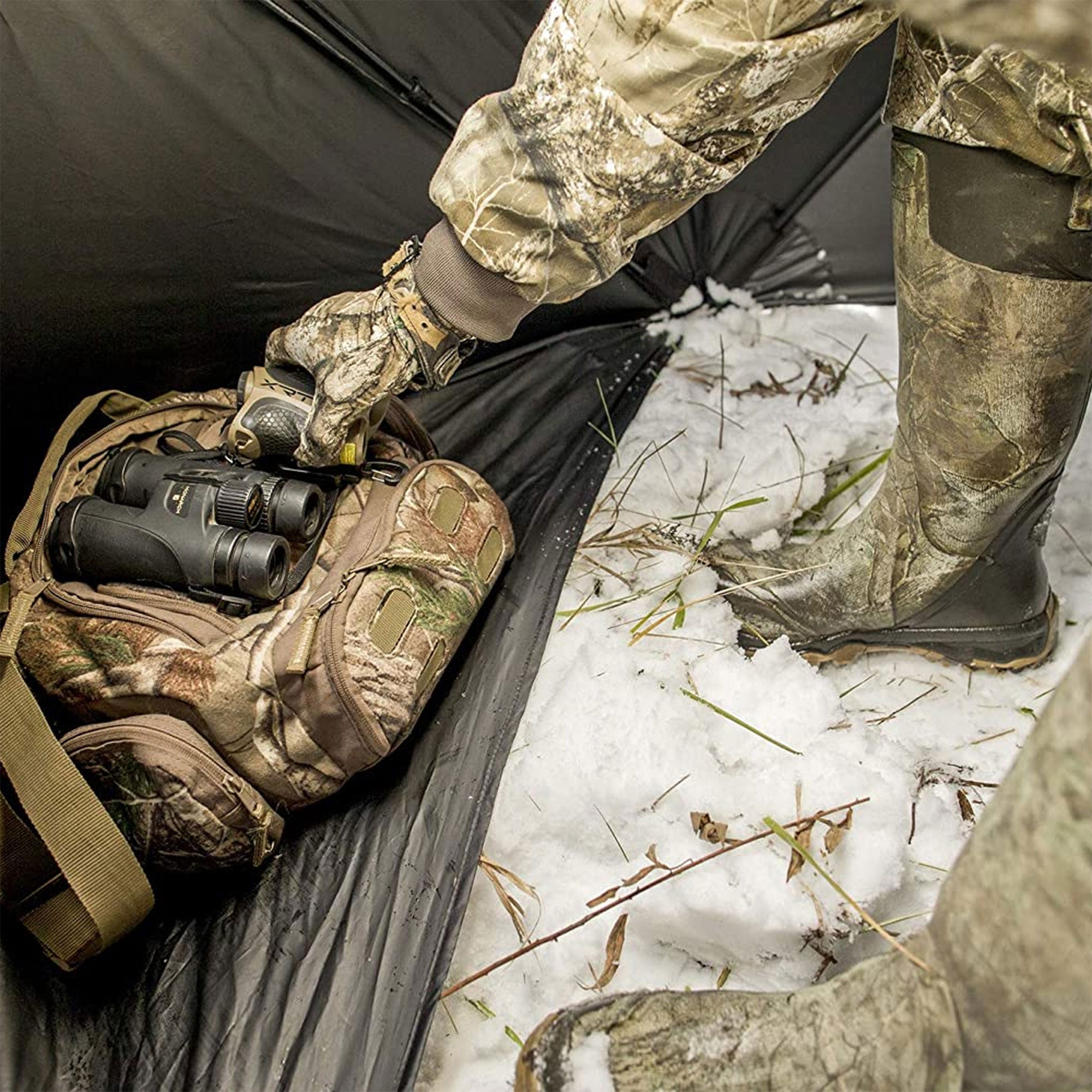 Plano Ameristep Care Taker 2 Person Kick Out Hunting Blind, Camouflage(Used) - VMInnovations